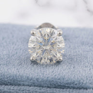 Moissanite Stud Earrings 1CT | 6.5MM | .925 Silver Round Stones
