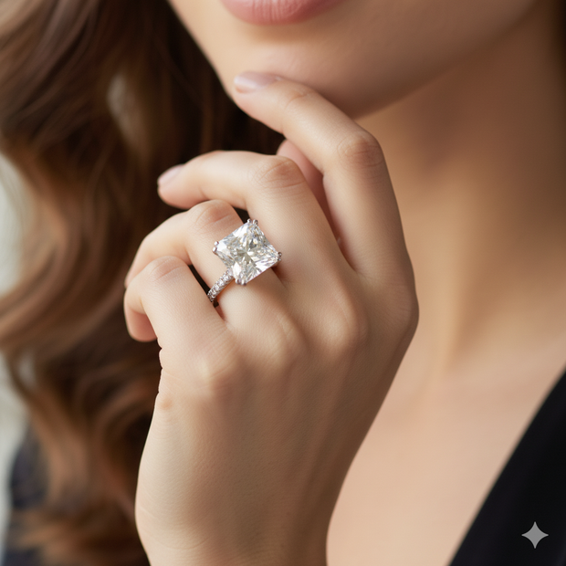 Lab Diamond Princess Cut Ring