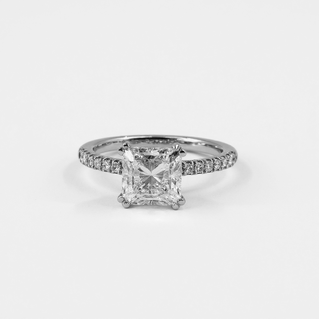 Lab Diamond Princess Cut Ring