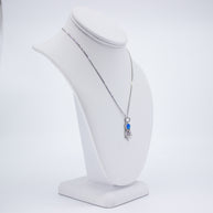 Opal and Silver Squid Necklace